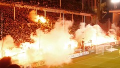 Stadium flares soccer Ultras Pyro AIK tifo Gnaget Norra stå 