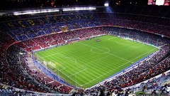 Stadium soccer football field FC Barcelona