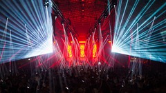 Stage Lasers party Q-Dance Q-Base 2012