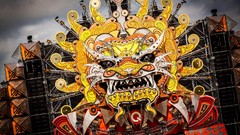 Stage party hardstyle Q-Dance Mystery Land 2012