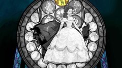 Stained glass Belle (Disney)