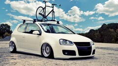 stance bbs white cars Car Volkswagen Volkswagen Golf Bikes