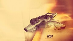 star citizen spaceship digital art PC gaming science fiction