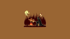 Star wars Darth Vader woods camping Simple Background Ewoks