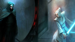 Star wars fight lightsabers