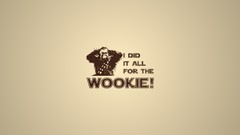 Star wars funny chewbacca minimalistic wookie