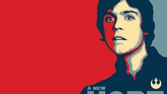 star wars Hope posters Luke Skywalker jedi digital art Movies