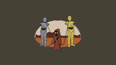 star wars humor artwork Minimalism the walking dead Crossover