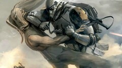 star wars stormtrooper artwork Jar Jar Binks humor