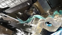 Stars Aircraft astronauts Earth planets long hair anime girls 