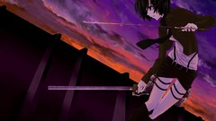 Stars Anime anime girls mikasa ackerman shingeki no kyojin