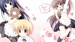 Stars anime girls waitress inami mahiru taneshima popura 