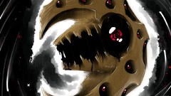 Stars dark moon nintendo Pokemon creepy artwork digital art 