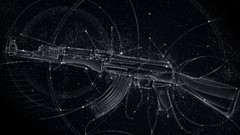Stars design weapons Guns ak-47 Matei Apostolescu automatic 