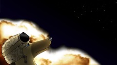 Stars Dogs explosions drawings bombs anthropomorphism artwork 