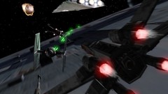 Stars explosions star wars space station outer space artwork 