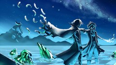 Stars feathers Anime clocks chains boots pandora hearts anime 