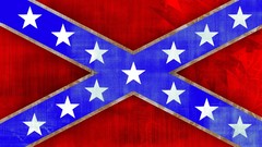 Stars Flags grunge digital art confederate