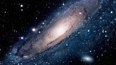 Stars galaxies outer space Andromeda Galaxy