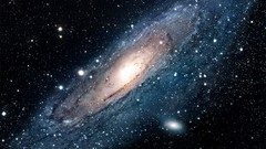 Stars galaxies outer space Andromeda Galaxy