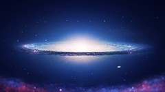 Stars galaxies outer space Sombrero Galaxy