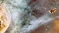 Stars Hubble caterpillar nebulae outer space Carina Nebula