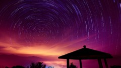 Stars long exposure star trails