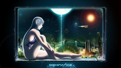 Stars long hair anime girls underwear bottomless long ears Sei 