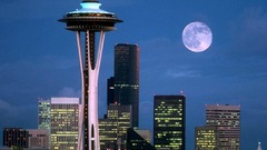 Stars moon Seattle