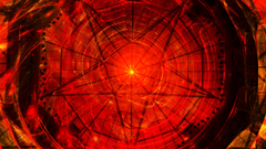 Stars pentagram evil Space