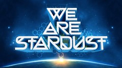 Stars Typography hexagons stardust outer space artwork 