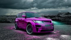 Static Range Rover hamann purple cars