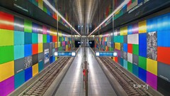 Station Munich subway Georg-Brauchle-Ring