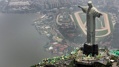 Statues Rio de Janeiro christ the redeemer cityscapes towns