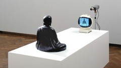 Statues TV Buddha Cameras television artwork Nam June Paik