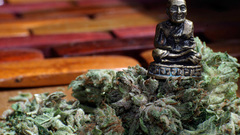 Statuette marijuana