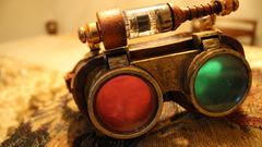 Steampunk goggles 3d
