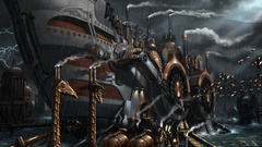 Steampunk ships vehicles Noah's