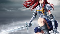 Steel Anime Manga Swords fairy tail Scarlet Erza Erza 