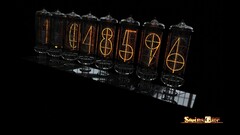 steins gate Nixie Tubes numbers Anime Simple Background render