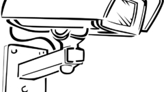 Stencil Cameras background surveillance