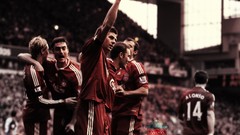 Steven Gerrard soccer liverpool fc Xabi Alonso Anfield