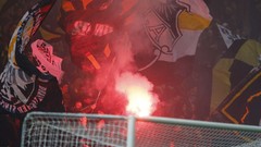 Stockholm Ultras Pyro AIK tifo