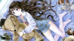 Stockings blue eyes beds