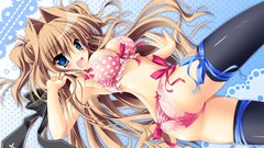 Stockings lingerie blue eyes bra mashiroiro symphony kamiya 