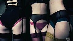 Stockings models panties group of girls Dorothea Barth 