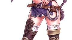 Stockings redheads Daggers artwork boobs yamashita shunya