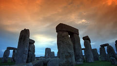 Stonehenge sunset photograph architecture