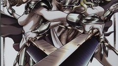 Stones Anime statues Teresa goddess Swords blondes angels long 