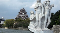 Stones Japan pagoda statues japan digital nude statues